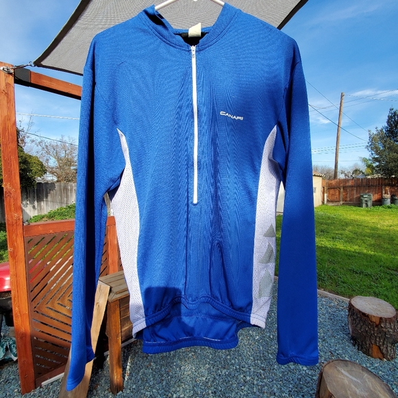 Canari Long Sleeve Men's Cycling Jersey. San Diego. Large. Blue. GPWC - Picture 1 of 14